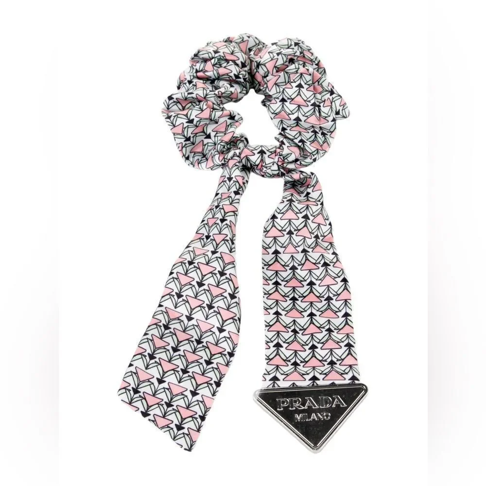 Prada NIB Dubai Catwalk Hair Scarf Scrunchie